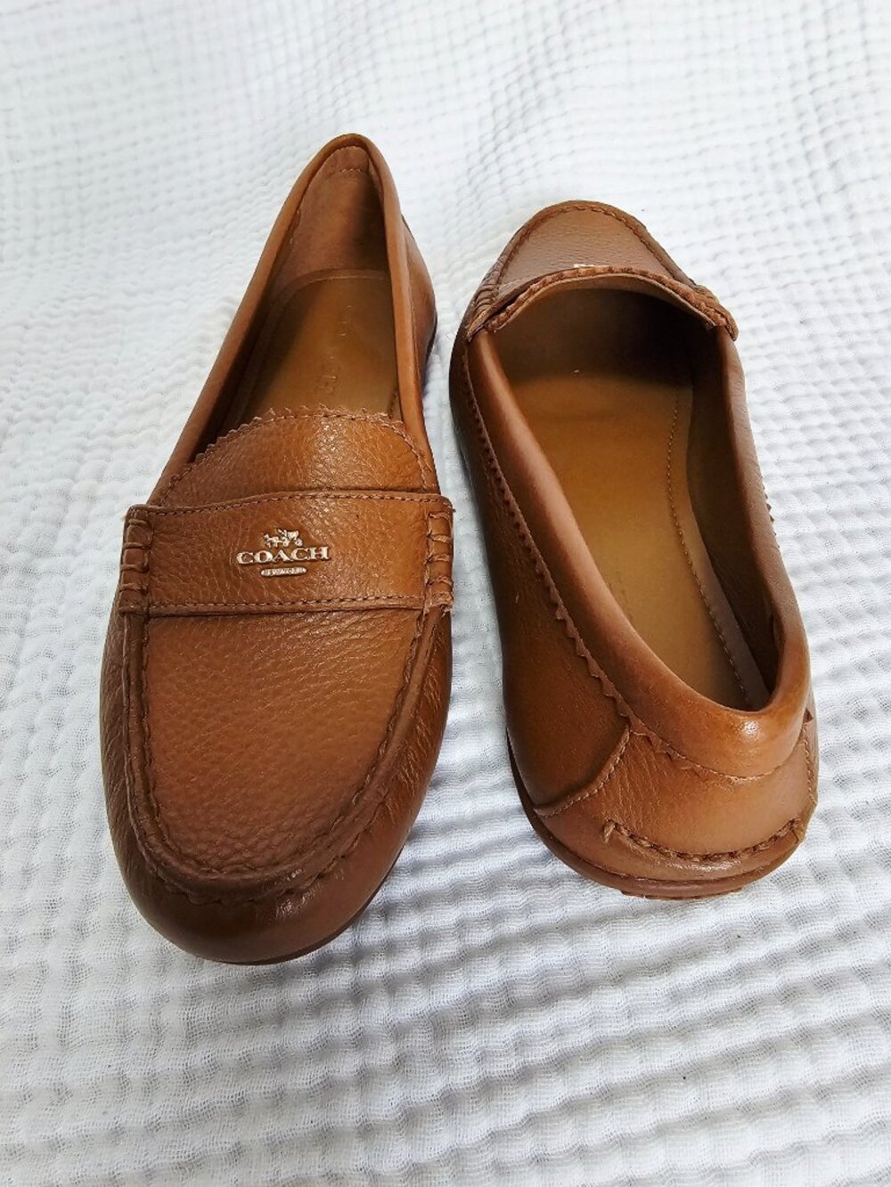 Coach Odette Moccasin Loafer | British Tan Leather | Sz 8 | NWOT - Picture 6 of 10